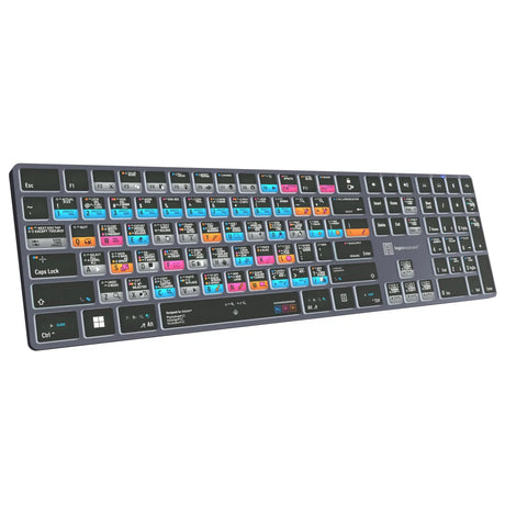 Logickeyboard TITAN Wireless Backlit Keyboard for Adobe Graphic Designer US Windows