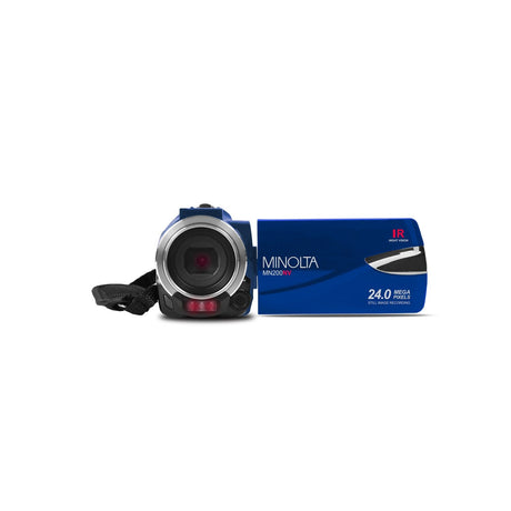 Minolta MN200NV 1080p HD 24 MP Night Vision Digital Camcorder with WiFi Blue