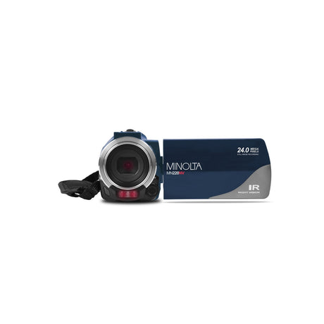 Minolta MN220NV 1080p HD 24 MP Night Vision Digital Camcorder with WiFi Blue