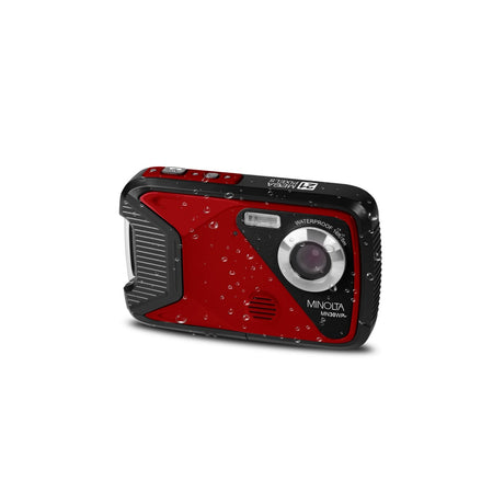 Minolta MN30WP 21 MP 1080P HD Waterproof Digital Camera Red