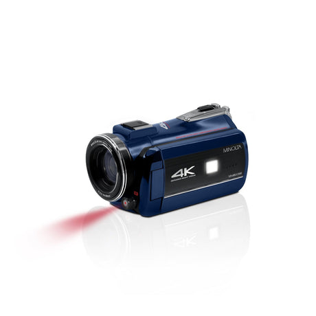 Minolta MN4K40NV 4K Ultra HD 30 MP Night Vision Camcorder Blue