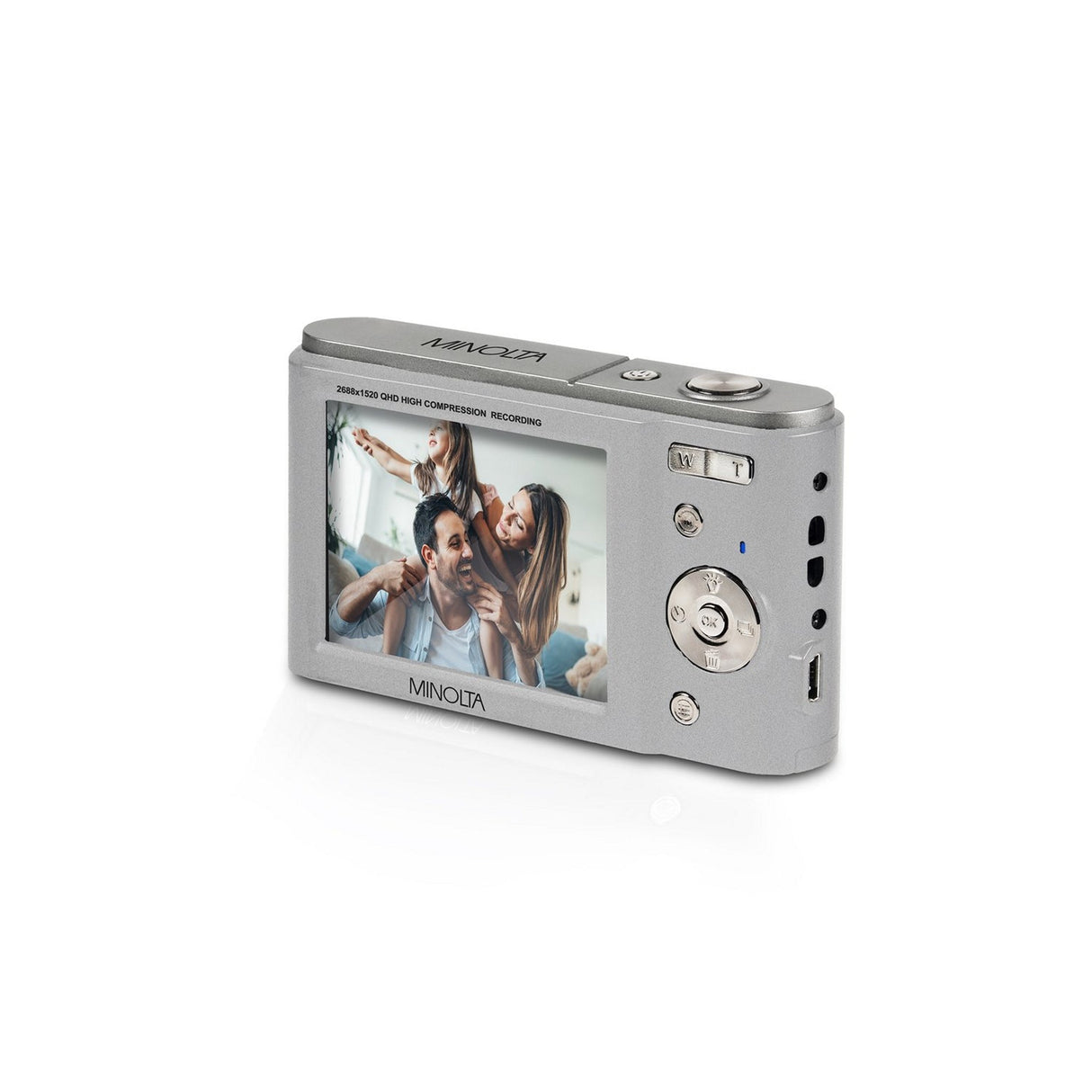 Minolta MND20 44 MP 2.7K Ultra HD Digital Camera Silver