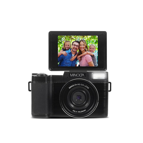 Minolta MND30 30 MP 2.7K Ultra HD Digital Camera Black
