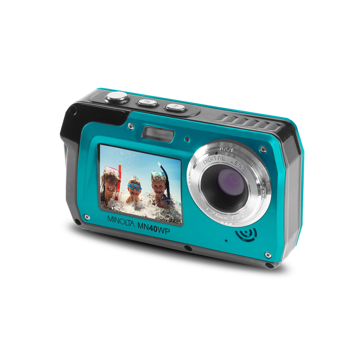 Minolta MN40WP 48 MP 2.7K Ultra HD Waterpoof Digital Camera, Blue