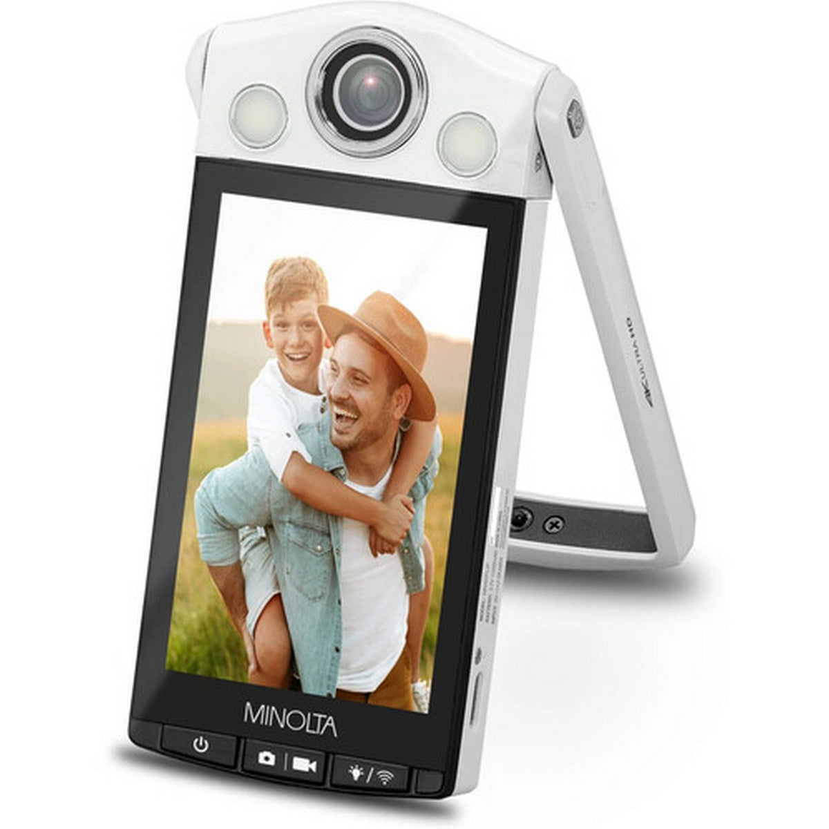 Minolta MN4KFLIP 4K Vlogging Camera with 64MP Photos and Selfie Stand