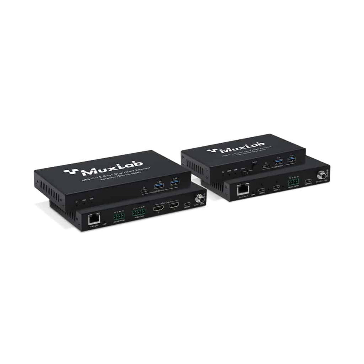 MuxLab 500536 USB-C 3.2 Gen1 Dual HDMI Extender Kit