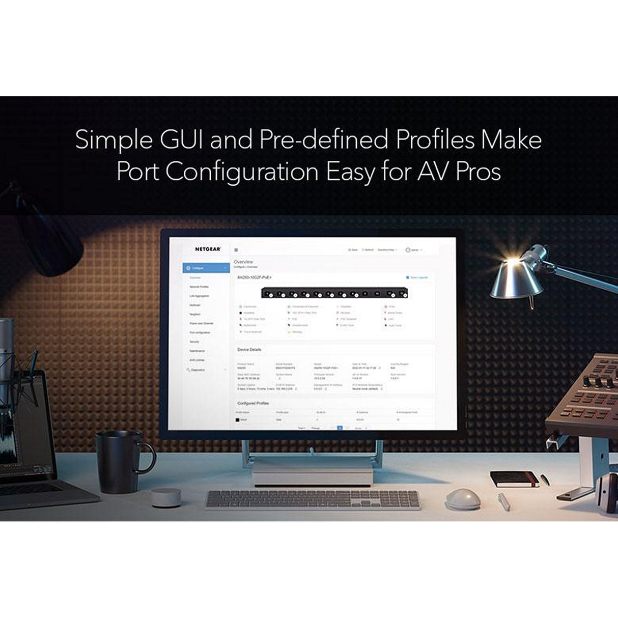Netgear XSM4316-100NES 16-Port 8x10G/Multi-Gig and 8xSFP + Desktop Managed Switch