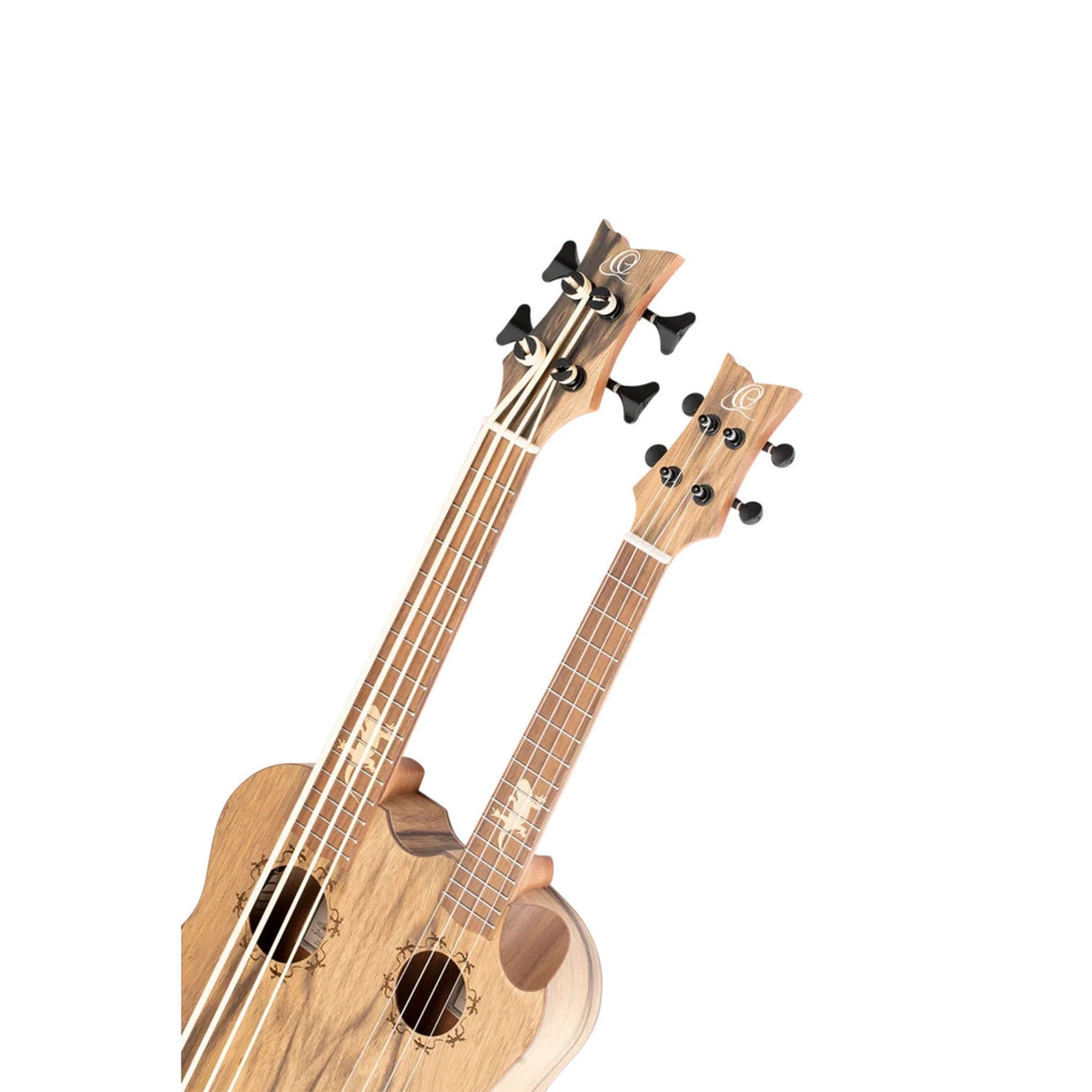 Ortega Guitars HYDRA-BSTE Custom Built Series 3/4 Double-Neck Ukulele