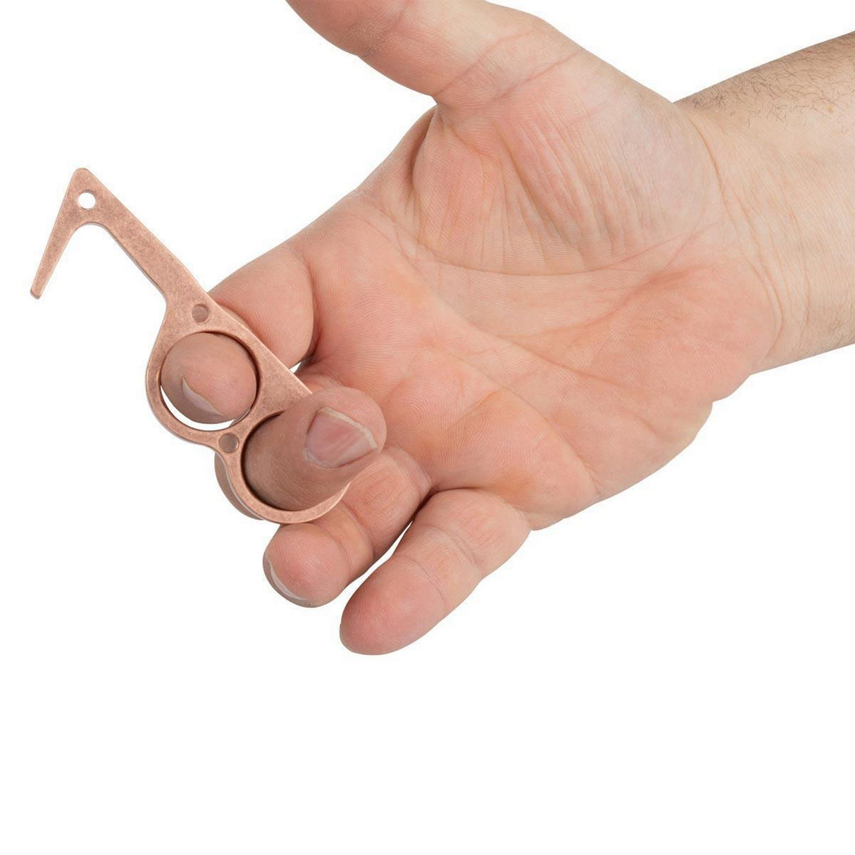 ProMediaGear A32 Pure Copper Alloy Touch Free Door Opener and Button Pusher COVID Access Key Tool