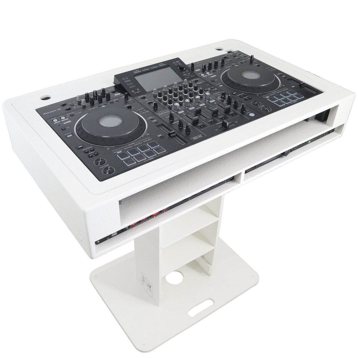 ProX XZF-DJCT W 2U CASE Control Tower DJ Podium for Pioneer DJ DDJ-REV7 XDJ-XZ DDJ-1000 RANE
