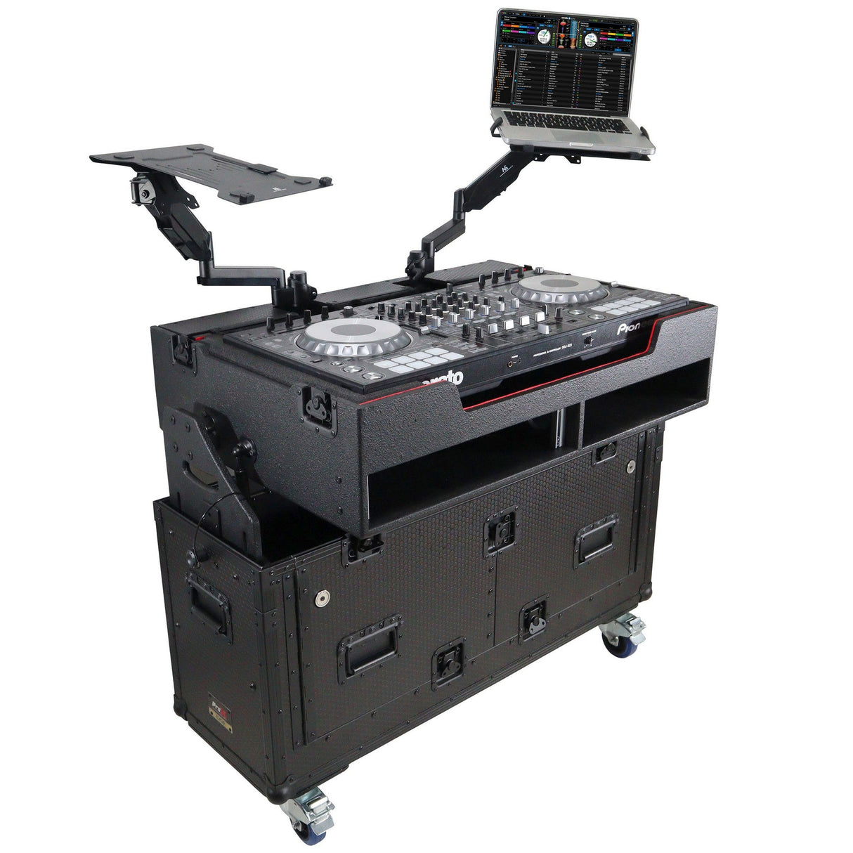 ProX XZF-UCXX Flip-Ready Hydraulic DJ Flight Case for Pioneer DJ DDJ-REV7 XDJ-XZ DDJ-1000 SZ2 SX3
