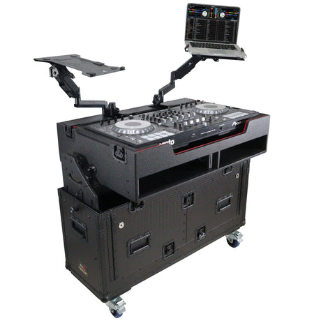 ProX XZF-UCXX Flip-Ready Hydraulic DJ Flight Case for Pioneer DJ DDJ-REV7 XDJ-XZ DDJ-1000 SZ2 SX3