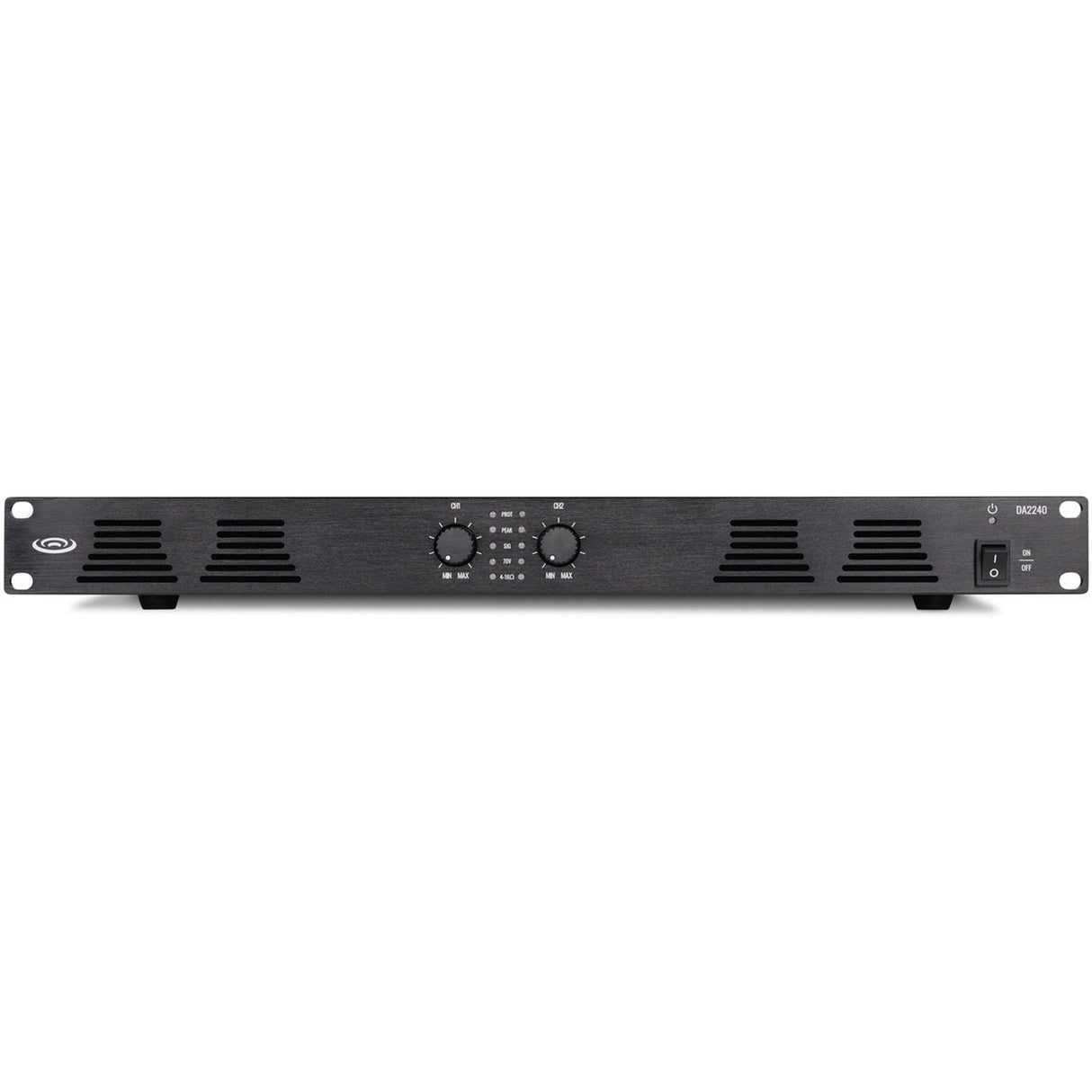 Pure Resonance Audio DA2240 240W 2-Channel Dual Impedance Rack Mount Power Amplifier