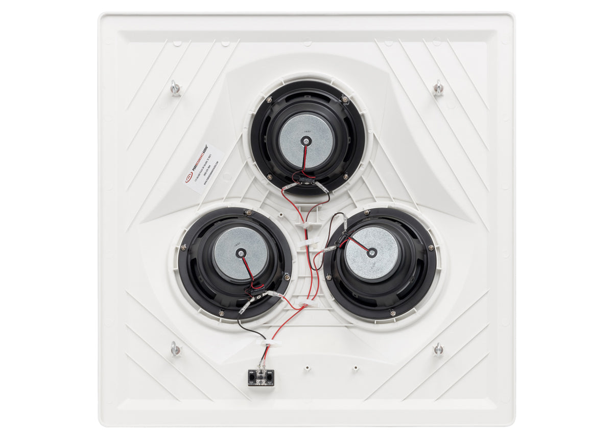 Pure Resonance Audio School Speaker System with VCA8 Vector Ceiling Tile Speaker, MA30BT Bluetooth Mixer Amplifier, and WMS1-HH Wireless Handheld Microphone