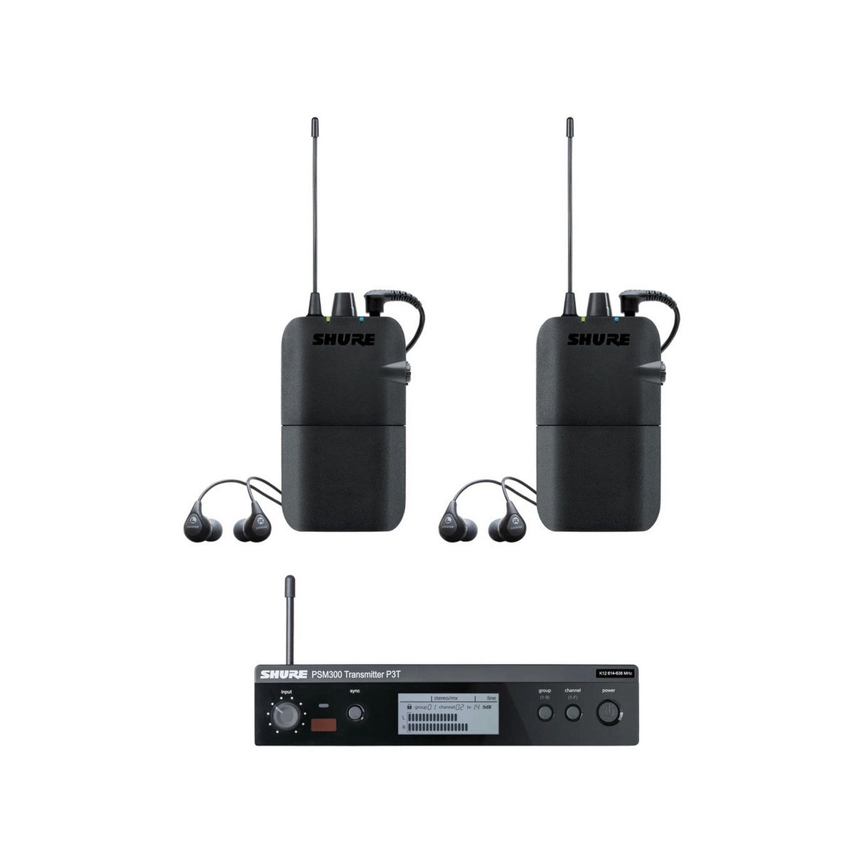 Shure P3TR112TW PSM300 Twinpack H20