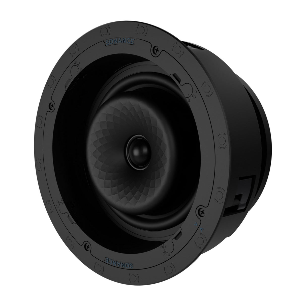 Sonance VX86R 8-Inch Round In-Ceiling Speaker with White Micro Trim Grille Pair