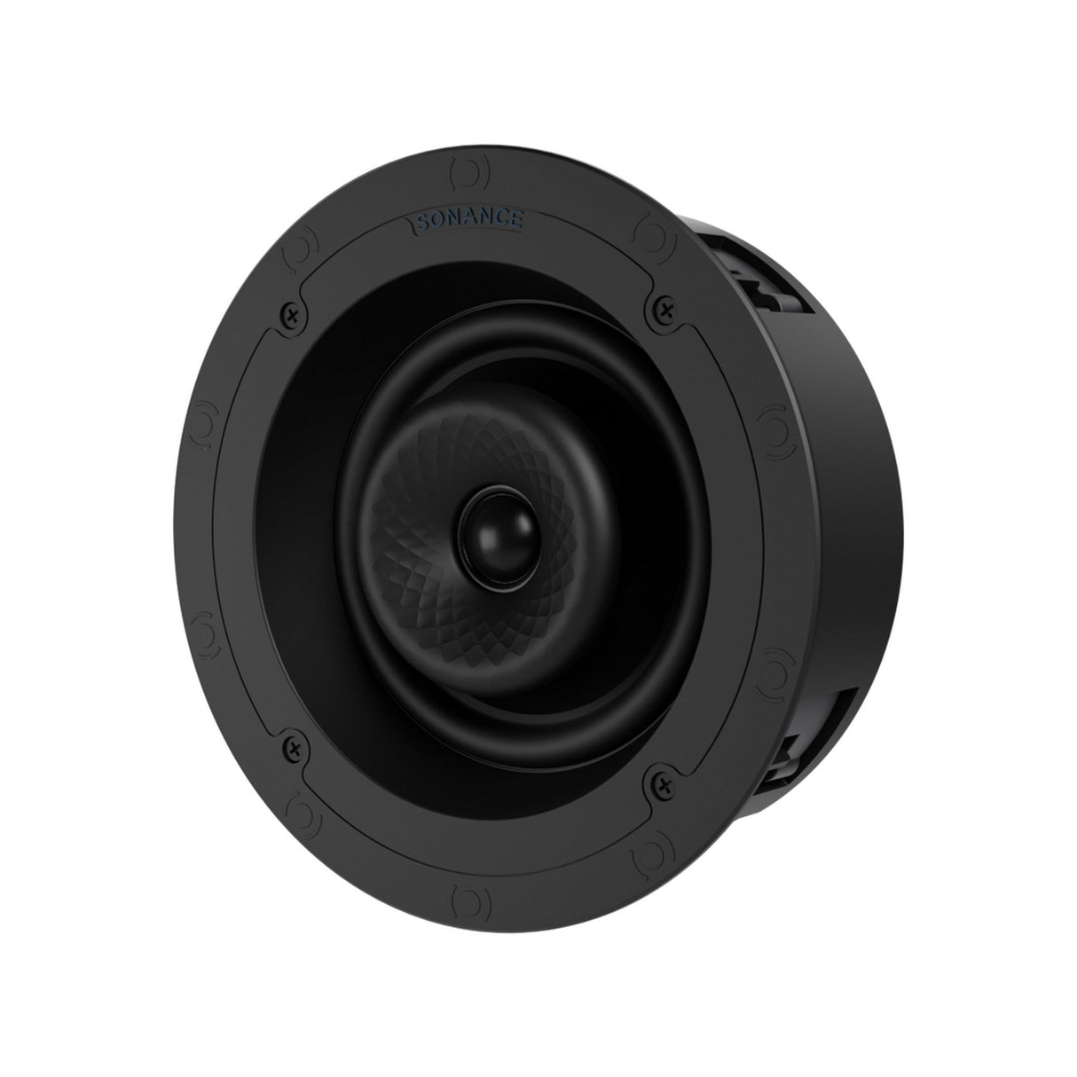 Sonance VX Series 6-Inch Round In-Ceiling Speaker with White Micro Trim Grille Pair