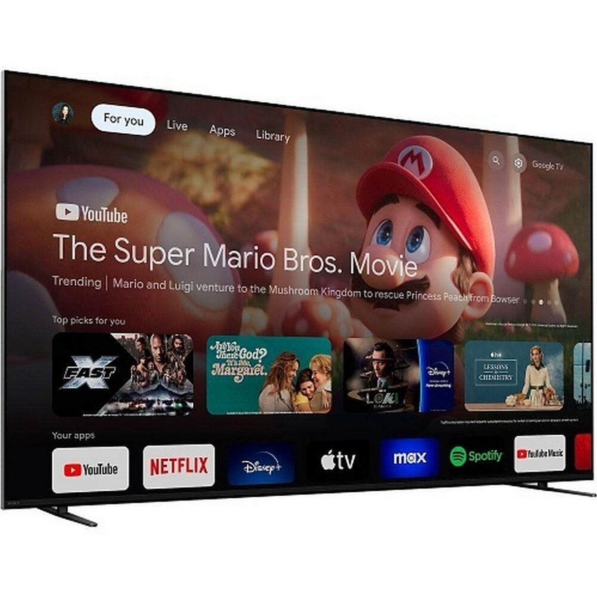 Sony K65XR70 BRAVIA 7 65-Inch Mini-LED QLED 4K HDR Google TV