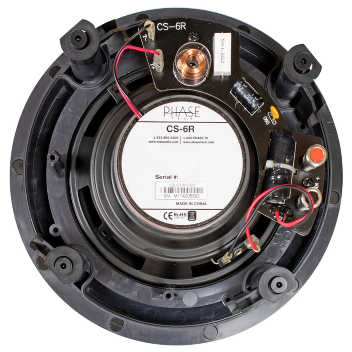 SoundTube CS-6R 6.5-Inch 2-Way In-Ceiling Speaker, Single Unit or Master Pack