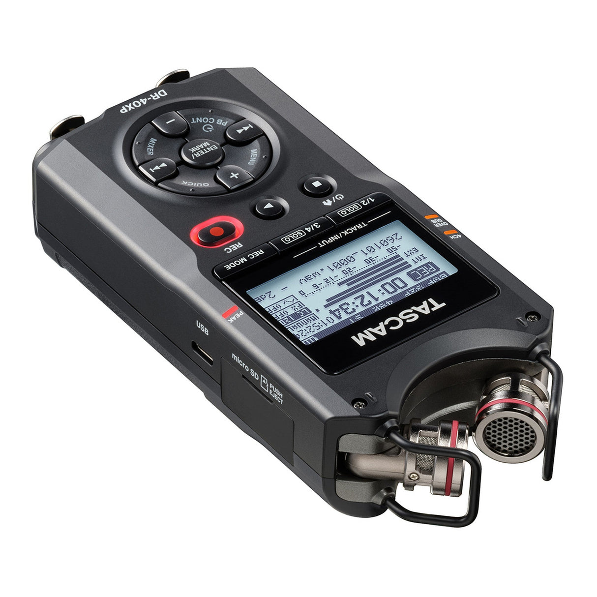 TASCAM DR-40XP 4-Channel 32-Bit USB-C Float Portable Field Recorder