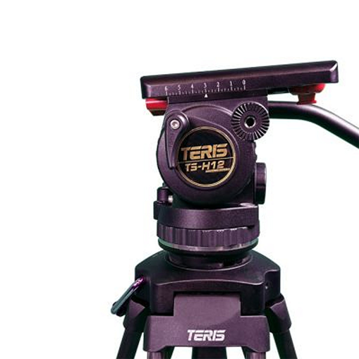 Teris TS-H12CF-Q 2-Stage Carbon Fiber Tripod System with 100mm Flat Base Fluid Head