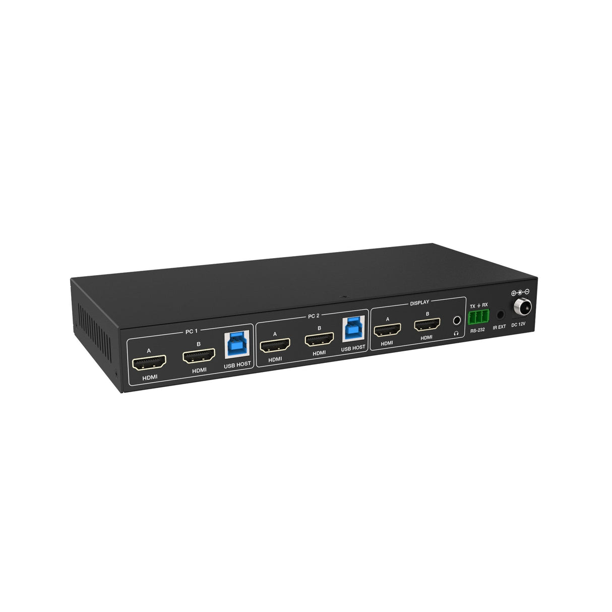 VigilLink 2-Port Dual 4K Monitor HDMI KVM Switch