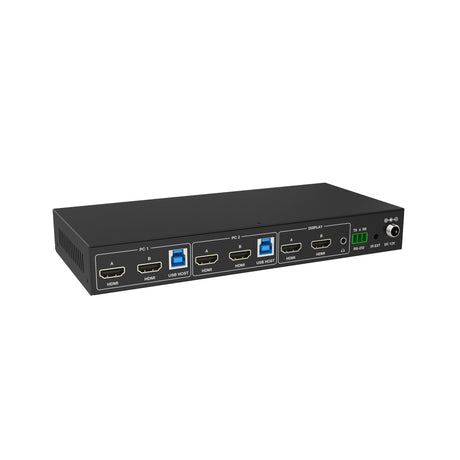 VigilLink 2-Port Dual 4K Monitor HDMI KVM Switch