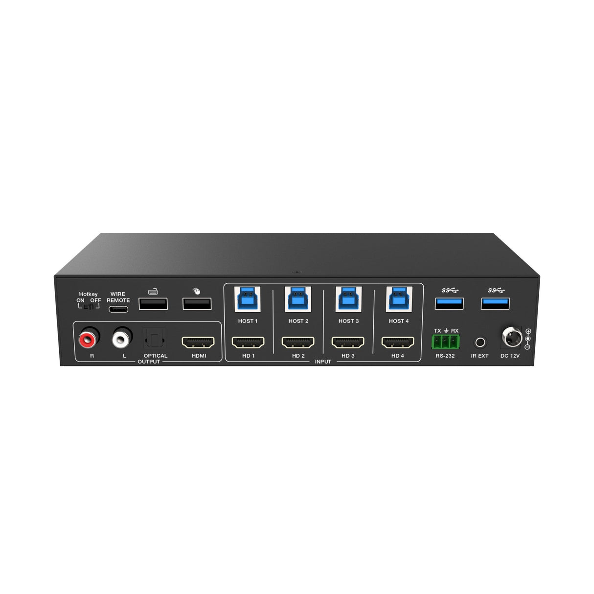 VigilLink 4-Port 4K60 HDMI Seamless KVM Switcher with Multi-Viewer