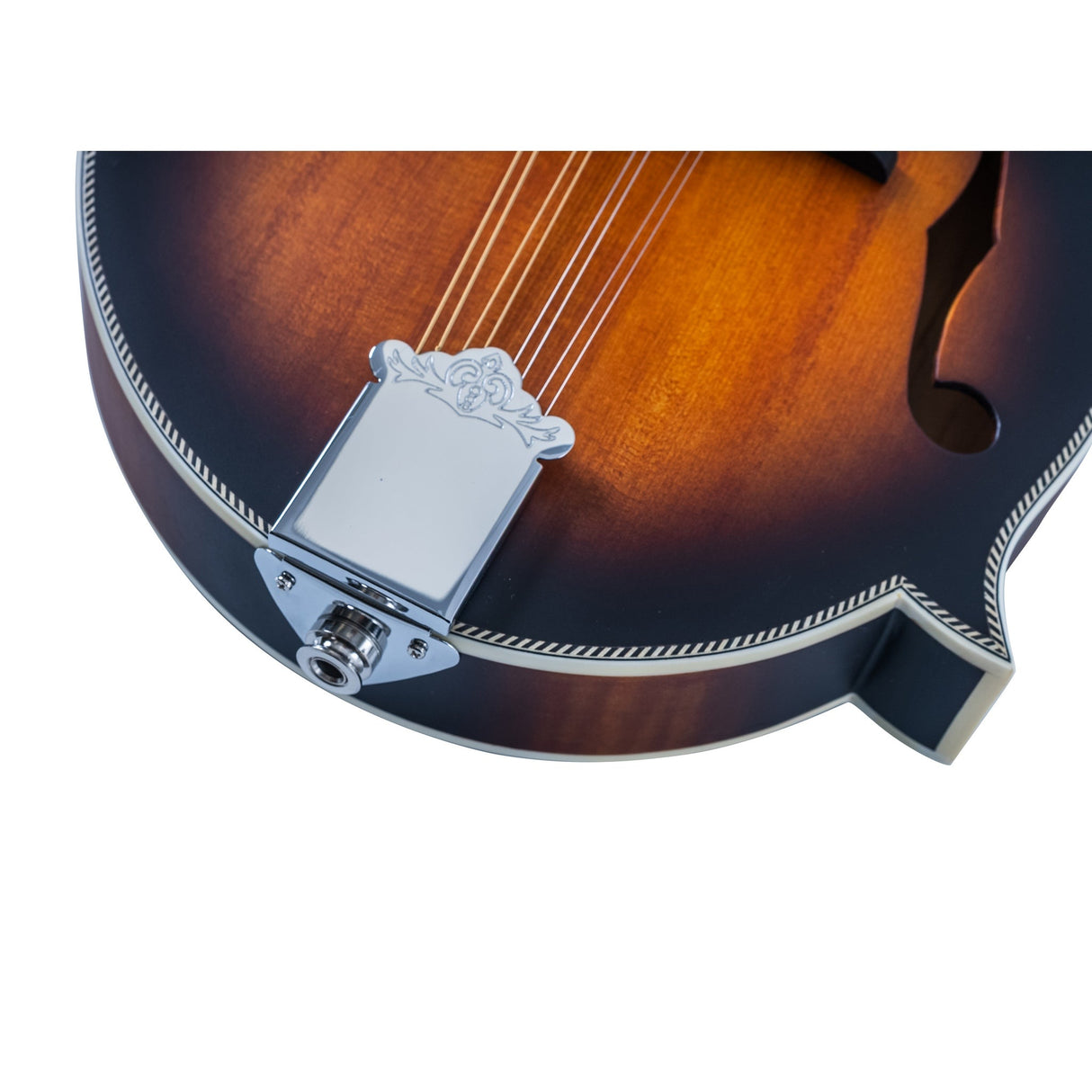 Washburn M3SEBRK F-Style Acoustic Electric Mandolin with Gig Bag. Bourbon Burst