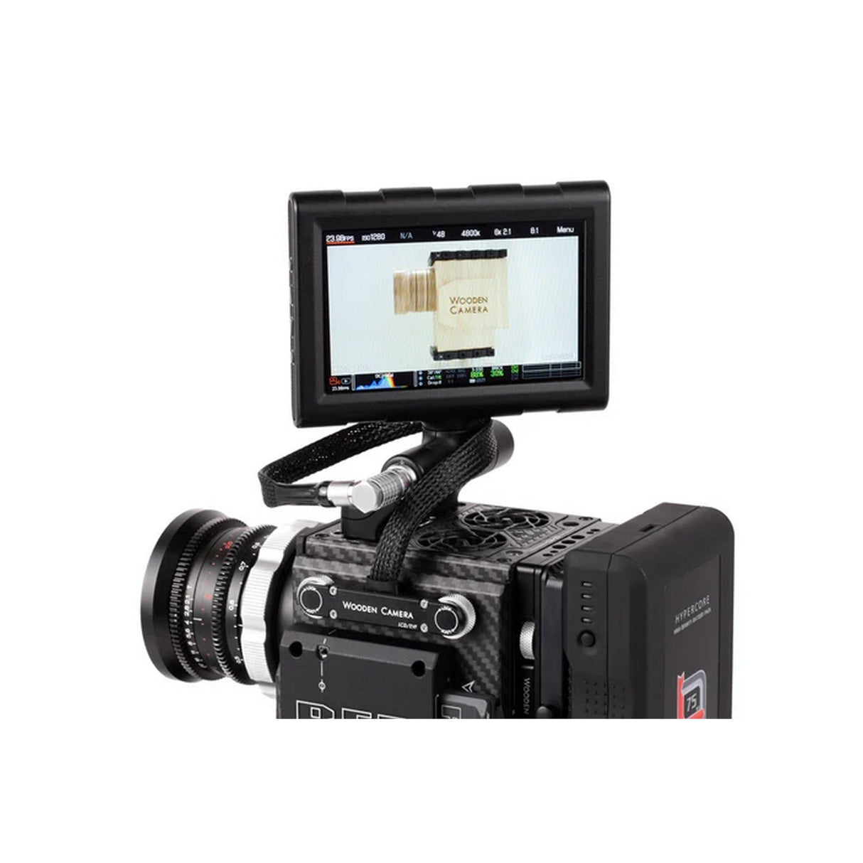 Wooden Camera 12-Inch RED Male Pogo to Male LEMO LCD/EVF Cable
