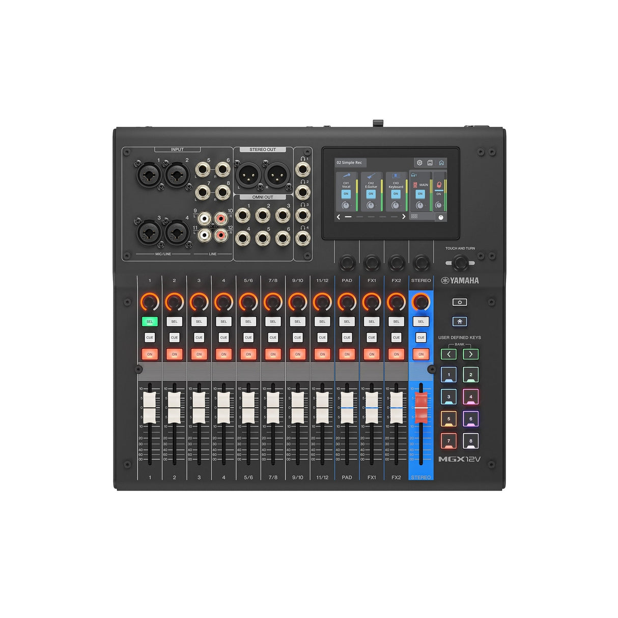 Yamaha MGX12V 18-Channel Digital Mixing Console with Video Interface
