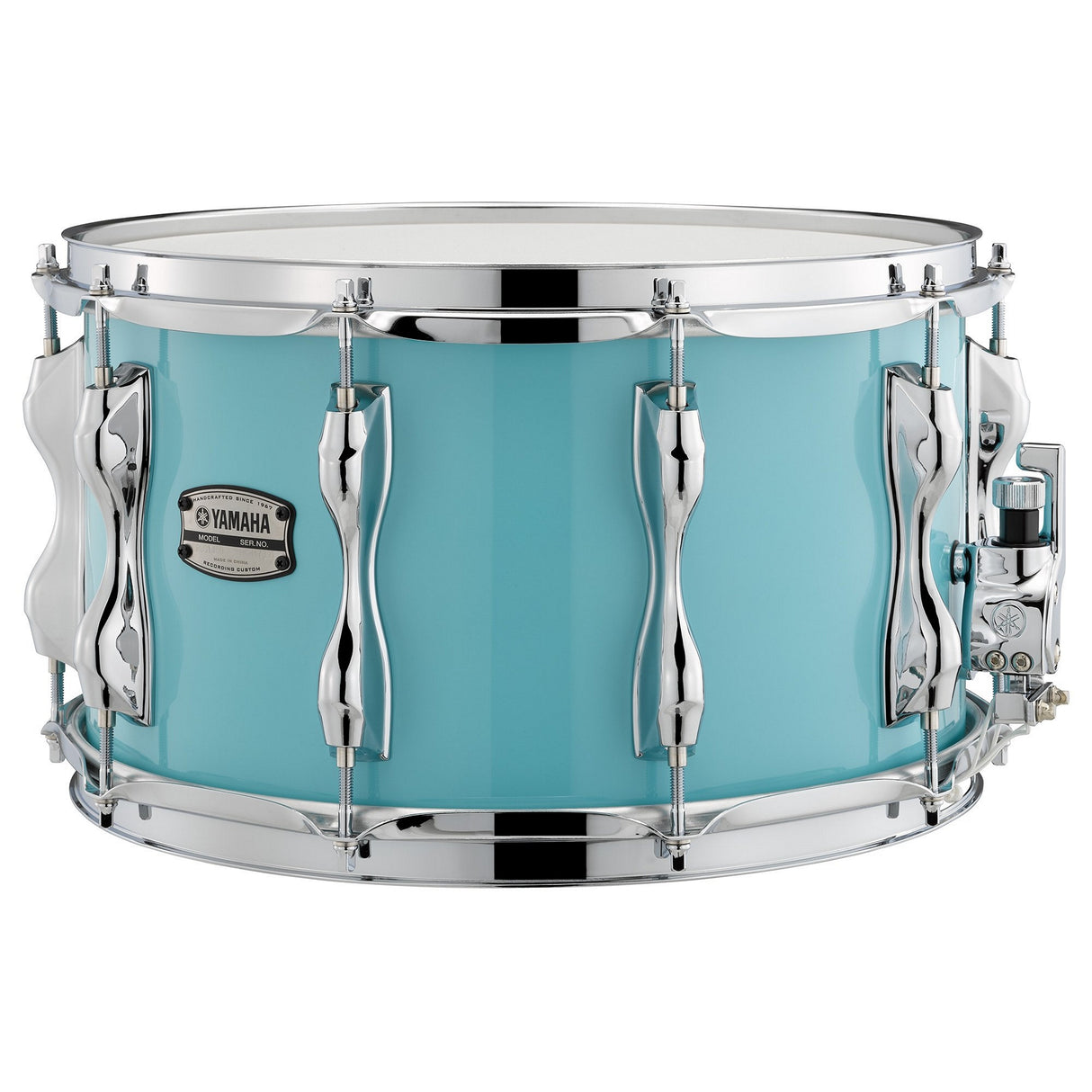 Yamaha Recording Custom Birch Snare Drum 10 1-Piece Lugs 1.6 Millimeter Steel Hoops - Surf Green / 14 x 8 inches
