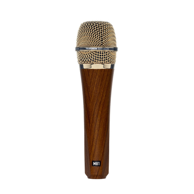 Telefunken M81 Supercardioid Handheld Dynamic Microphone Cherry with Gold Grille