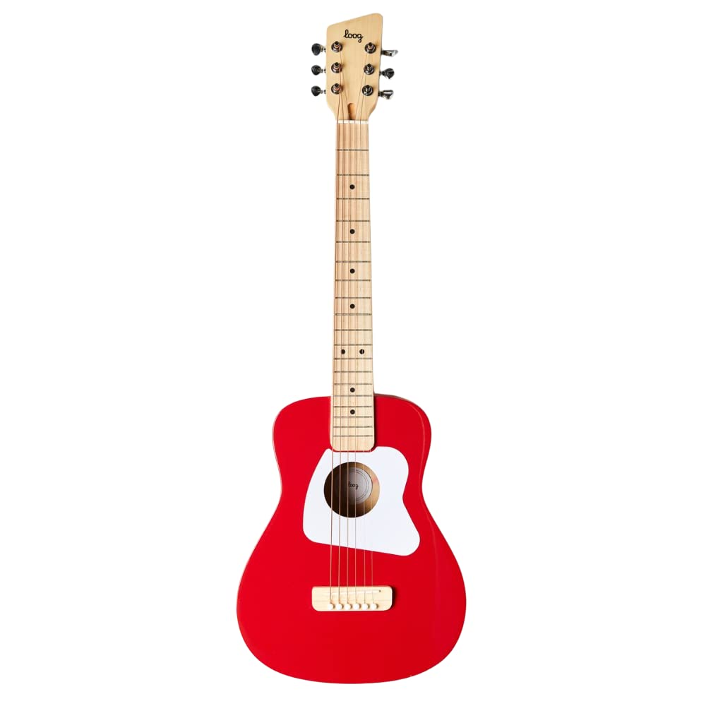 Loog Pro VI Acoustic Guitar for Beginners - Red - guitar
