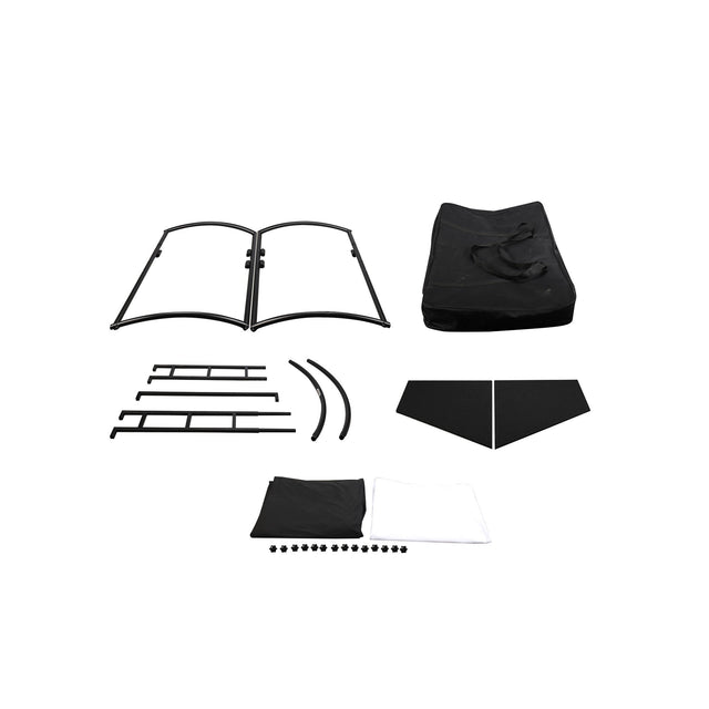 JMAZ Command Center Facade Booth Scrim Black and White