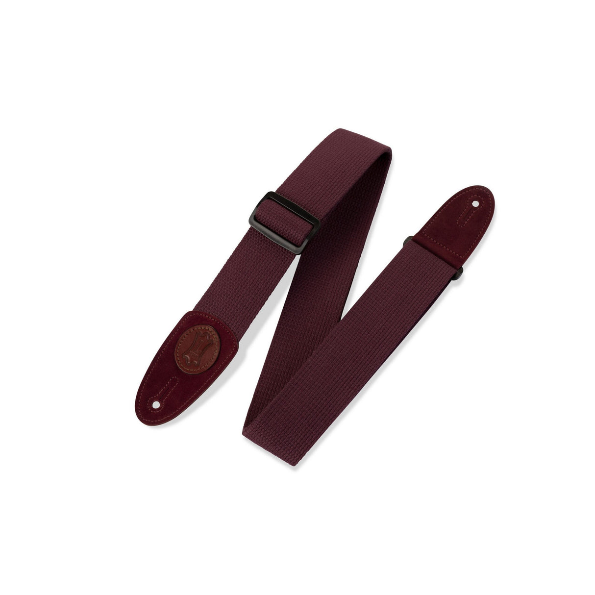 Levy’s Signature Cotton Guitar Strap Burgundy - accessories