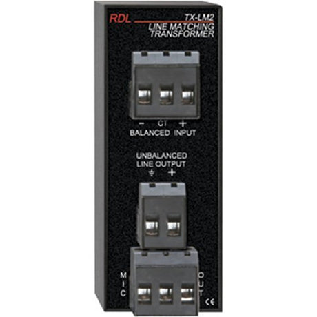 RDL TX-LM2 Line Level to Microphone Level Transformer
