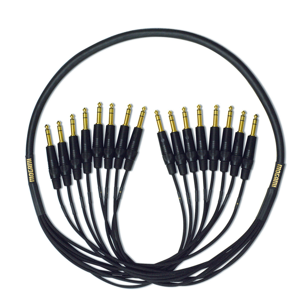 Mogami GOLD 8 TRSTRS-25 8-Channel Gold Contact Balanced 1/4 TRS to 1/4 TRS Cable 25-Feet