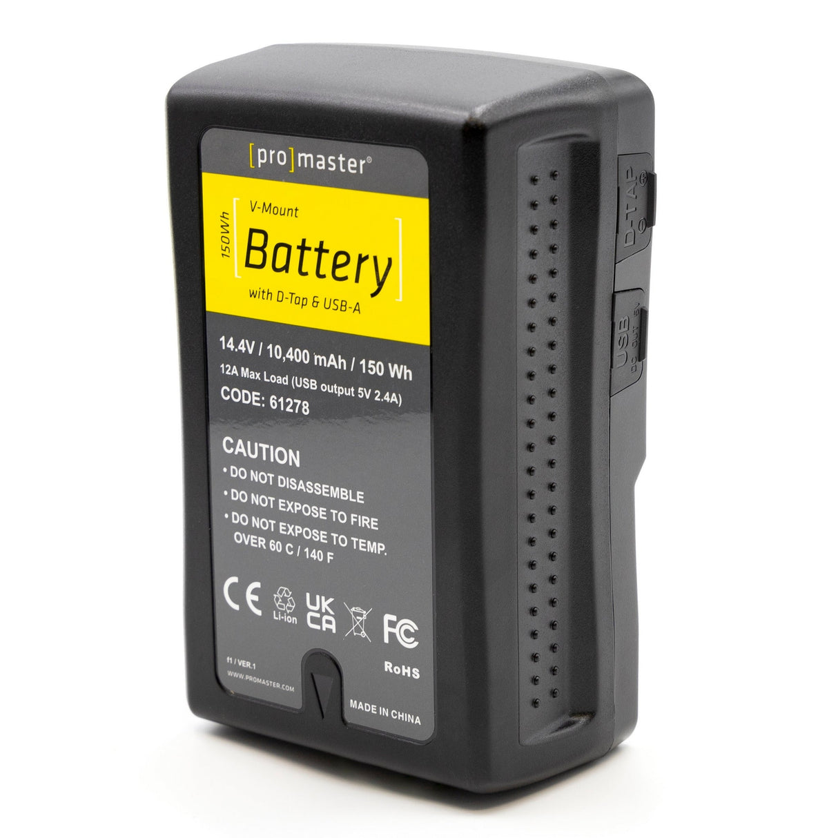 ProMaster 150Wh V-Mount Battery/Charger Kit with D-Tap and USB-A