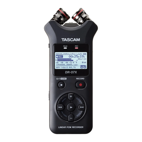 Tascam DR-07X Stereo Handheld Digital Audio Recorder and USB Audio Interface