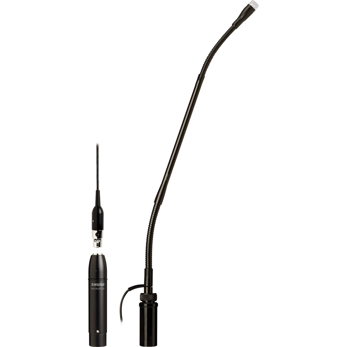 Shure MX412SE/N 12 inch Gooseneck with Flange Mount & 10’ Side Exit Cable (no microphone cartridge)