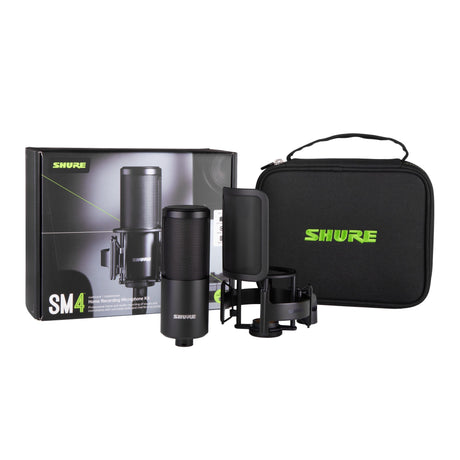 Shure SM4-K-KIT Dual Diaphragm Condenser Microphone Home Recording Kit