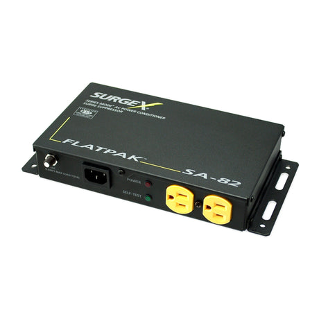 SurgeX SA-82 Flatpak 2 Receptacle Surge Protector and Power Conditioner 120V/8A