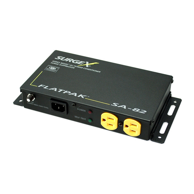 SurgeX SA-82 Flatpak 2 Receptacle Surge Protector and Power Conditioner 120V/8A