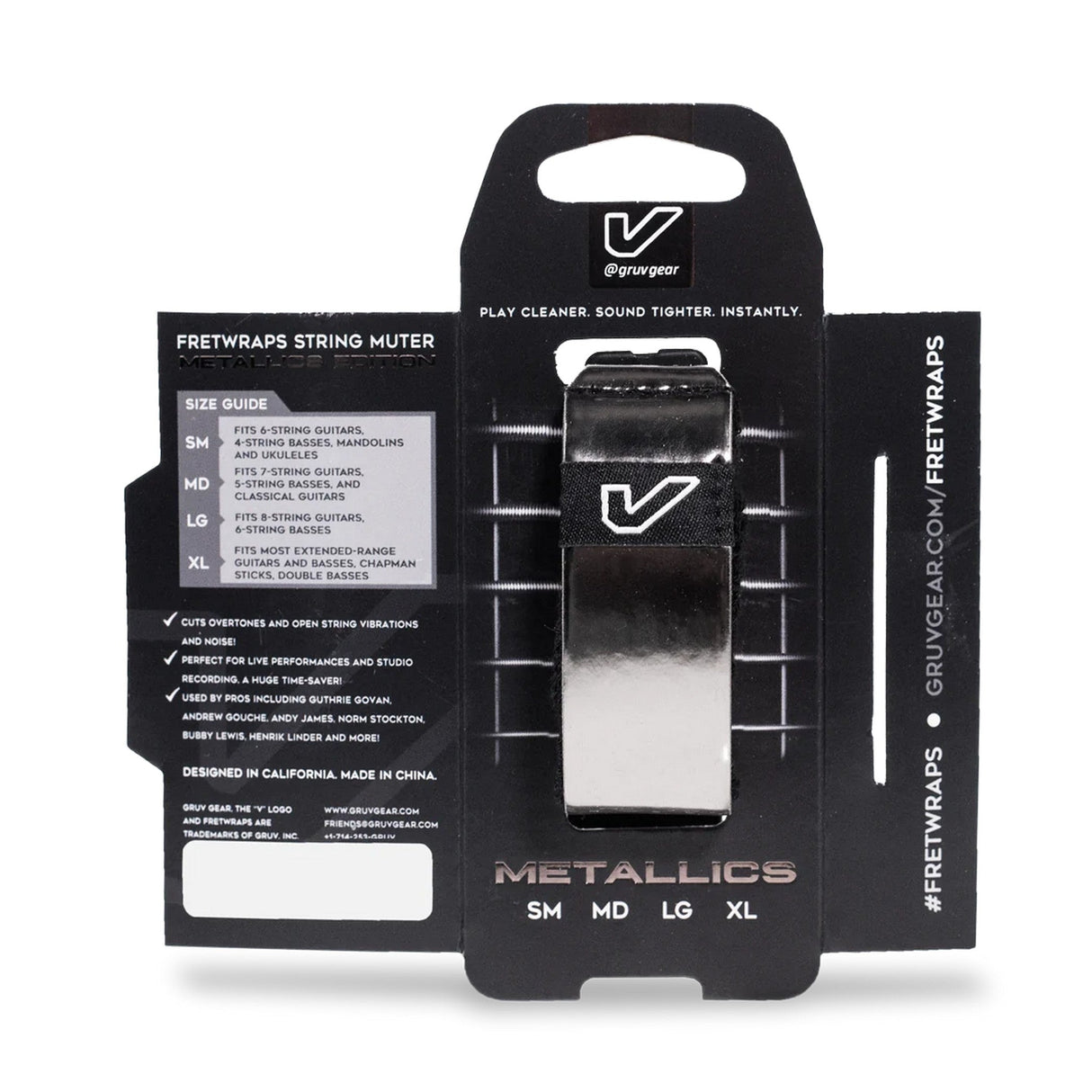 Gruv Gear FretWraps String Muter Metals Titanium 1-Pack Small - accessories