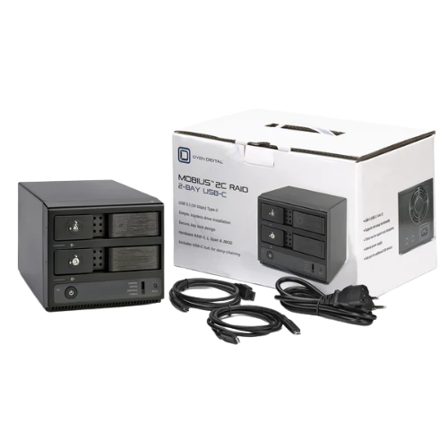 Oyen Digital 32TB Mobius Pro 2C 2-Bay USB-C RAID Hard Drive System