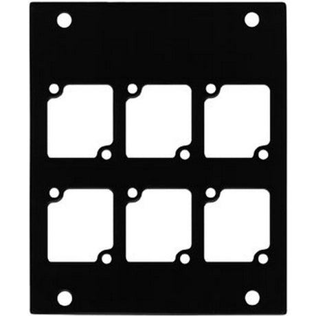 Ace Backstage Co. PNL-106 Aluminum Panel Machined 6 Connectrix Mount (Used) - used