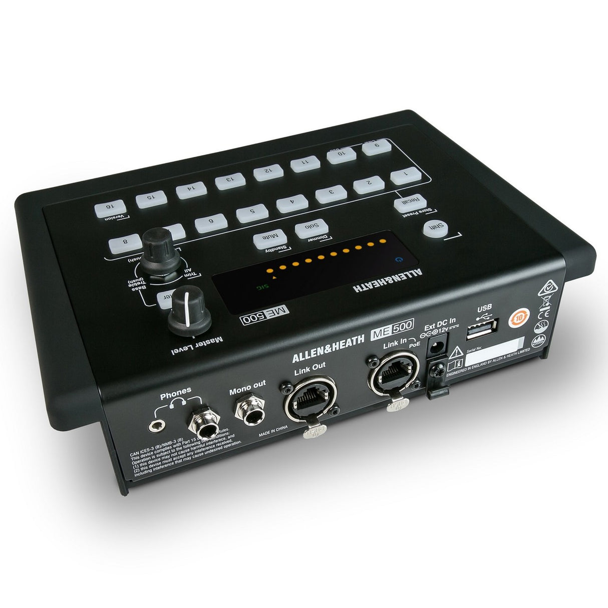 Allen & Heath ME-500 16 Channels Personal Monitor Mixer