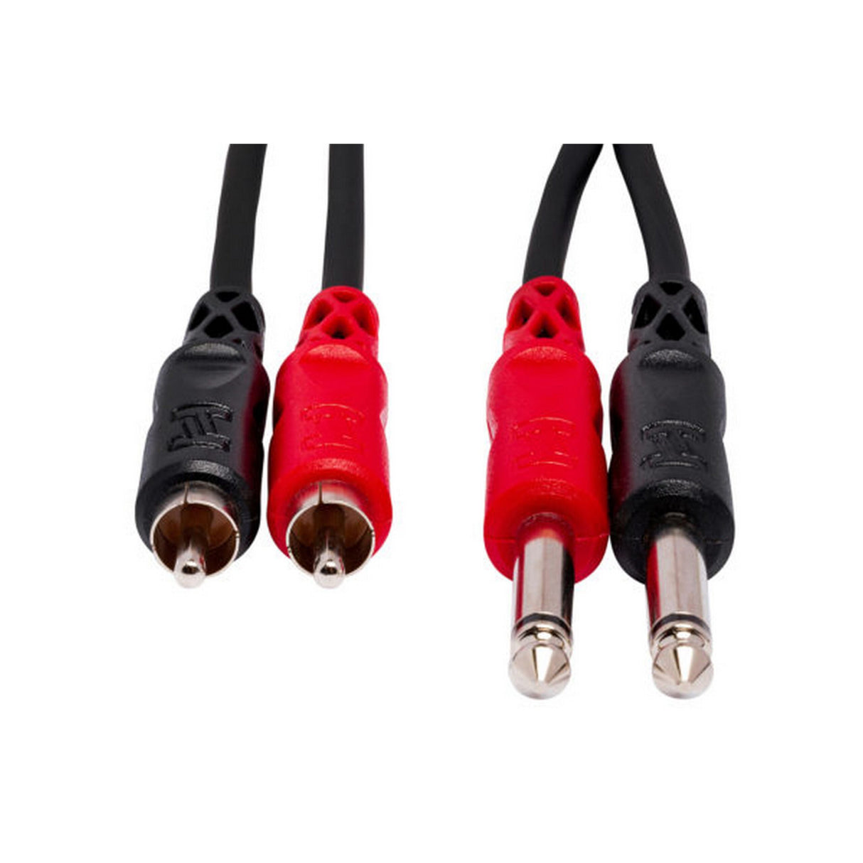 Hosa CPR-203 Dual 1/4-Inch TS to Dual RCA Stereo Interconnect Cable 3m
