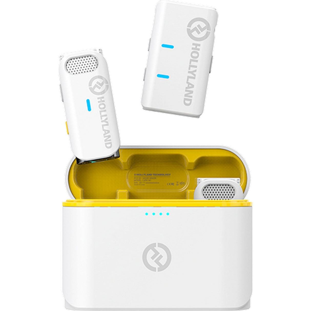 Hollyland LARK M1 Duo 2-Person Wireless Lavalier Microphone System White